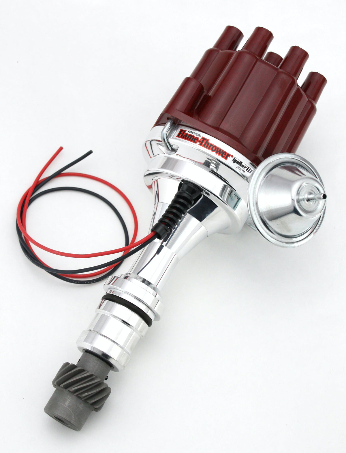PerTronix D7110701 D7110701 Elec Dist Billet Olds V8 w/Ignitor III Vac Adv Red Cap