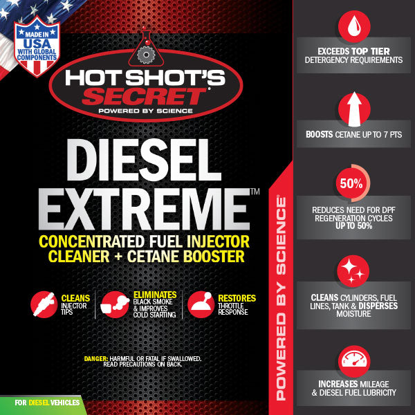 Hot Shots Secret DIESEL EXTREME™ Injector Cleaner & Cetane Boost - 32 OZ P040432Z