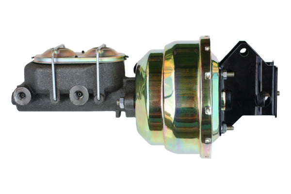 LEED Brakes E83 8 in Dual Power Booster , 1-1/8in Bore, side valve, disc/disc (Zinc)