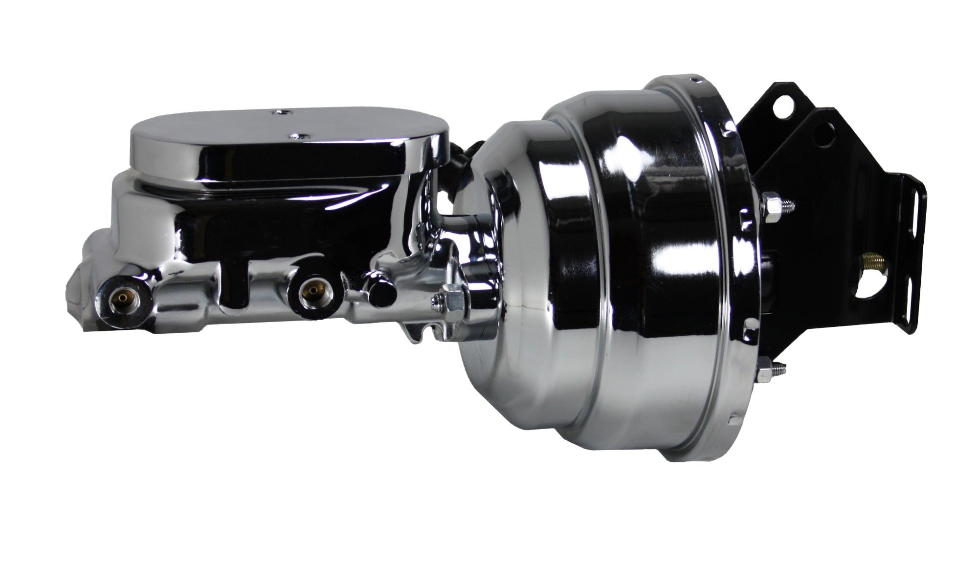 LEED Brakes E96 8 in Dual Power Booster , 1-1/8in Bore (Chrome)