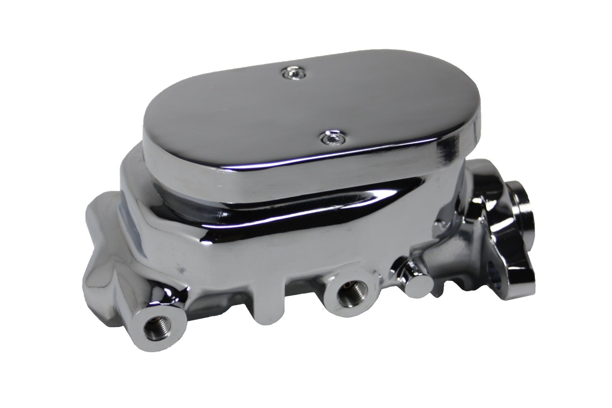 LEED Brakes E9FB4 8 in Dual Power Booster , 1 in Bore, side valve, disc/disc (Chrome)