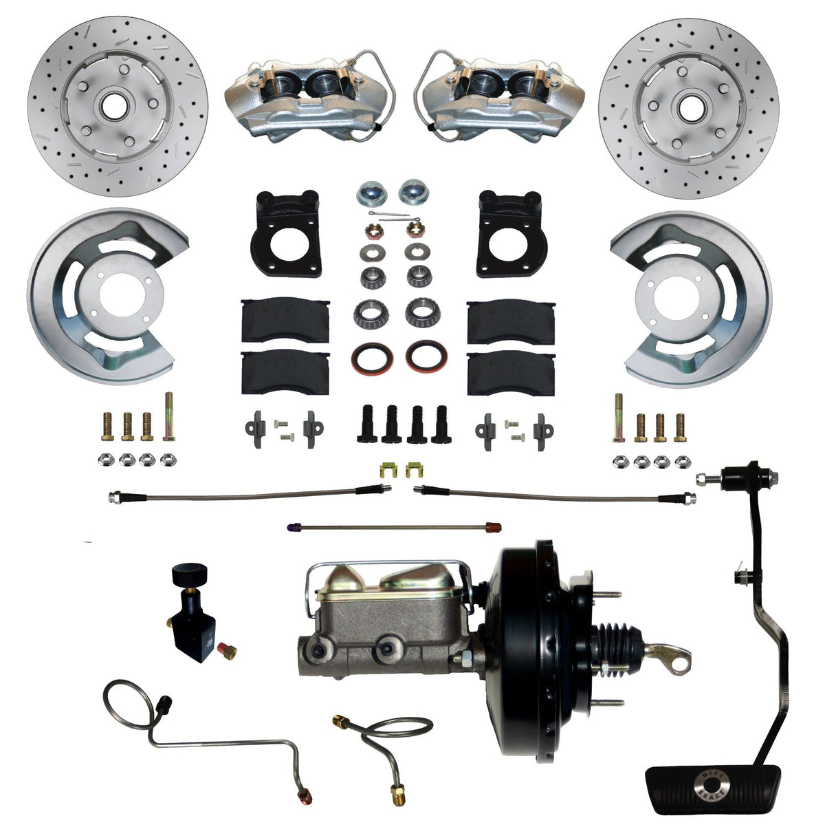 LEED Brakes FC0002-3405AX Power Front Disc Brake Conversion Kit - Auto Trans w/ MaxGrip XDS