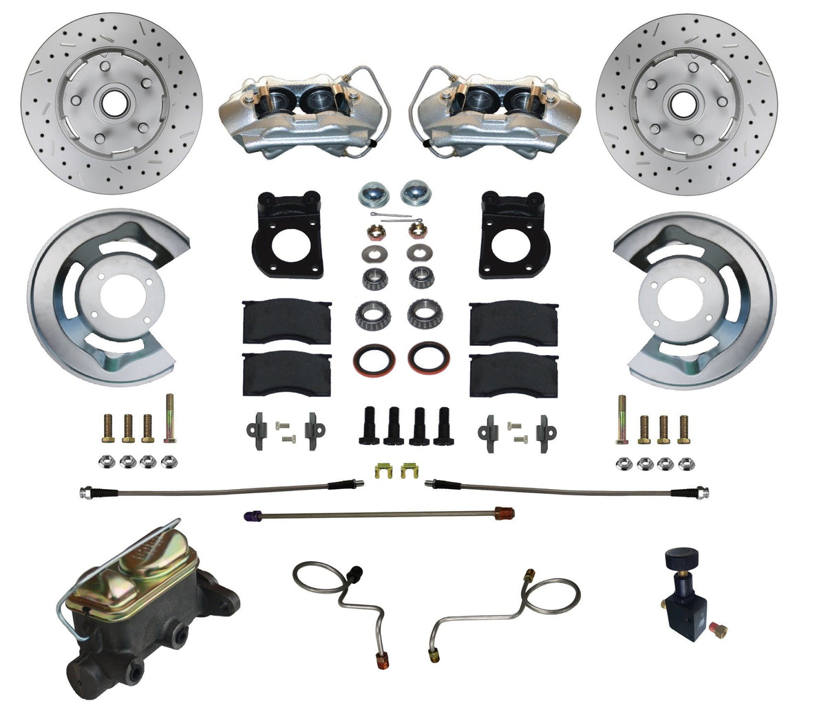 LEED Brakes FC0002-405X Manual Front Disc Brake Conversion Kit w/ MaxGrip XDS