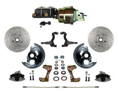 LEED Brakes FC1002-K105X Power Front Disc Kit - 7 in - Adj Valve - MaxGrip XDS - Zinc