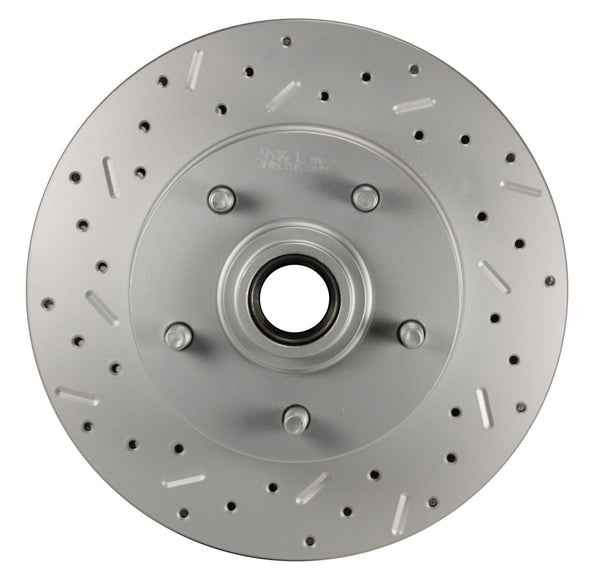 LEED Brakes FC1002-M1A3X Power Front Disc Kit - 8 in - Disc Disc - MaxGrip XDS - Zinc