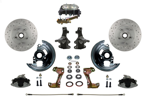 LEED Brakes FC1003-3A1X Manual Front Disc Conversion Kit - Disc/Drum  - MaxGrip XDS