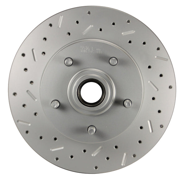 LEED Brakes FC1003-K1A1X Power Front Disc Kit - 7 in - Disc Drum - MaxGrip XDS - Zinc