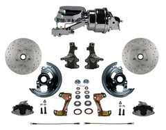LEED Brakes FC1003-L6B4X Power Front Disc Kit - 7 in - Disc Disc - MaxGrip XDS - Chrome