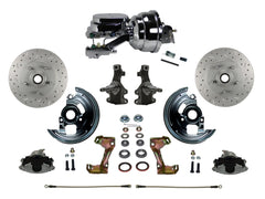 LEED Brakes FC1003-N6B2X Power Front Disc Kit - 8 in - Disc Drum - MaxGrip XDS - Chrome