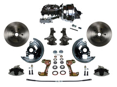 LEED Brakes FC1003-NBB4 Power Front Disc Kit - 8 in - Disc Disc - Chrome