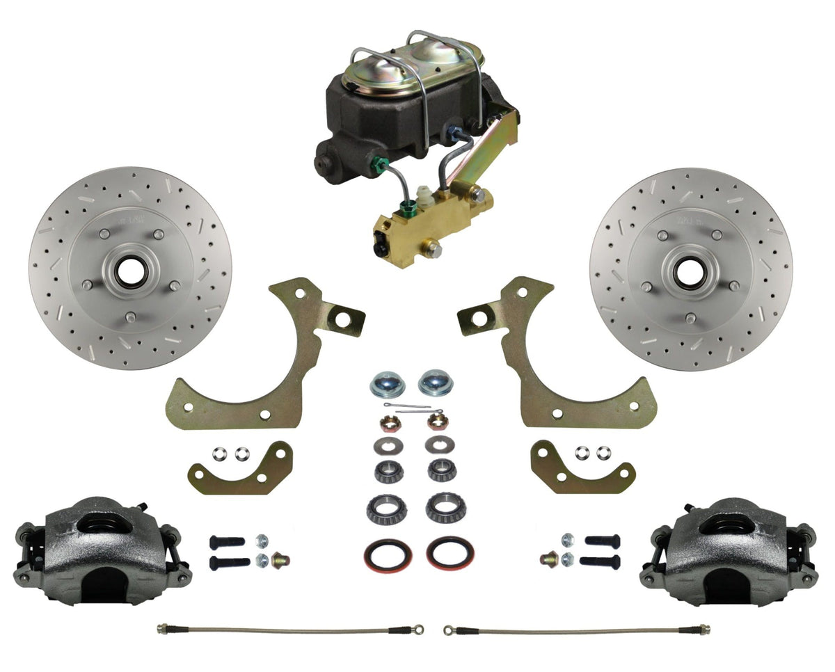 LEED Brakes FC1010-3A1X Front Disc Brake Conversion, Manual Disc/Drum - MaxGrip XDS