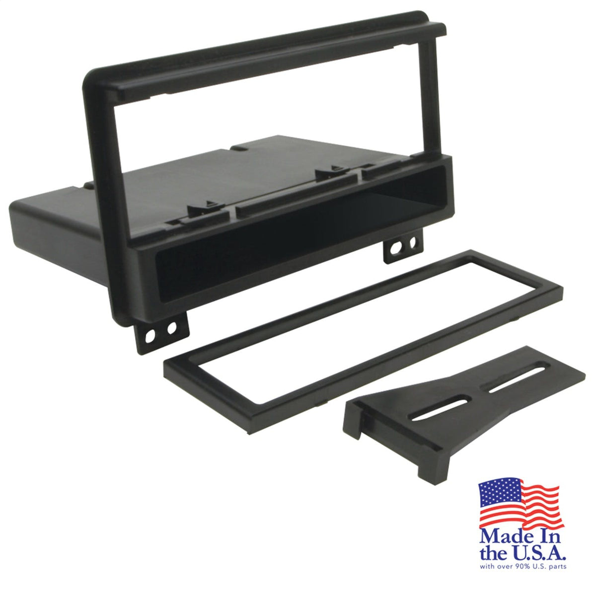 Scosche FD1422B Custom Fit Single DIN w/Molded Pocket Dash Kit
