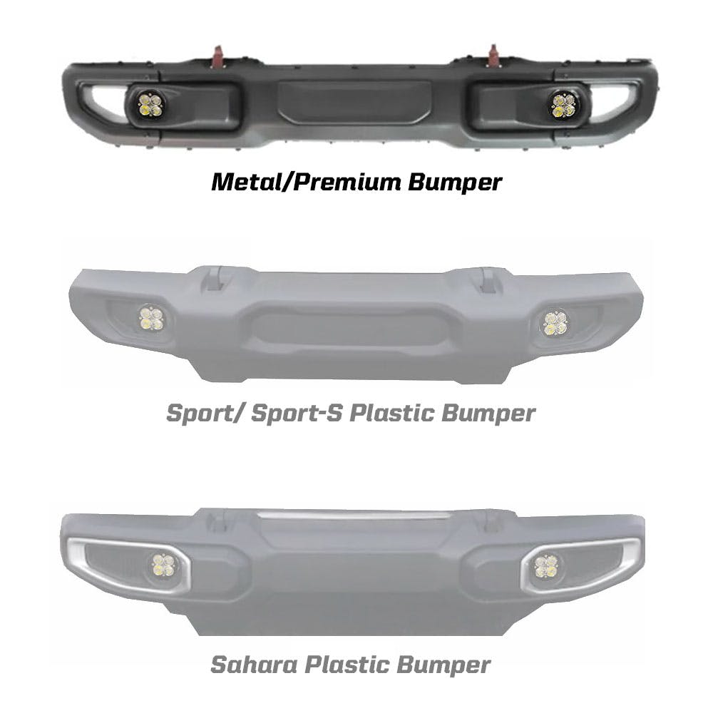 Baja Designs 447723 Fog Light Squadron-R Fog Pocket Kit Amber