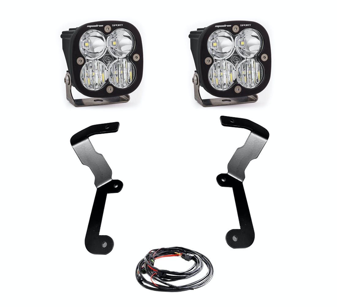 Baja Designs 447742 Sierra 1500 Squadron Sport A Pillar Light Kit Baja Designs