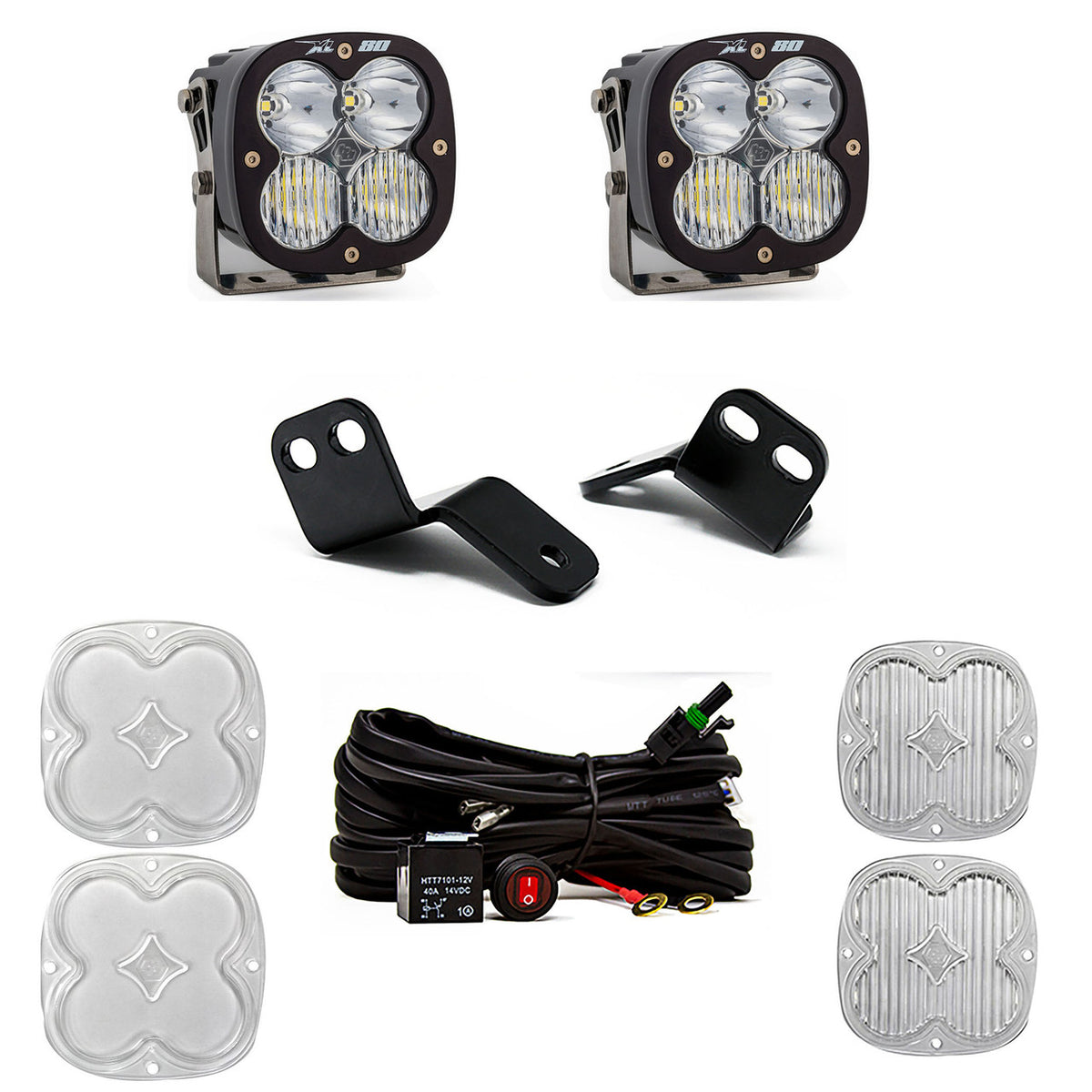 Baja Designs 447831 XL80 A-Pillar Kit, Wildcat XX Driving/Combo Clear Baja Designs