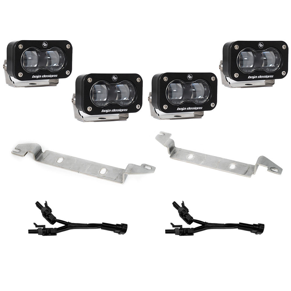 Baja Designs 448162 Toyota S2 SAE OEM Fog Light Replacement Kit, Clear