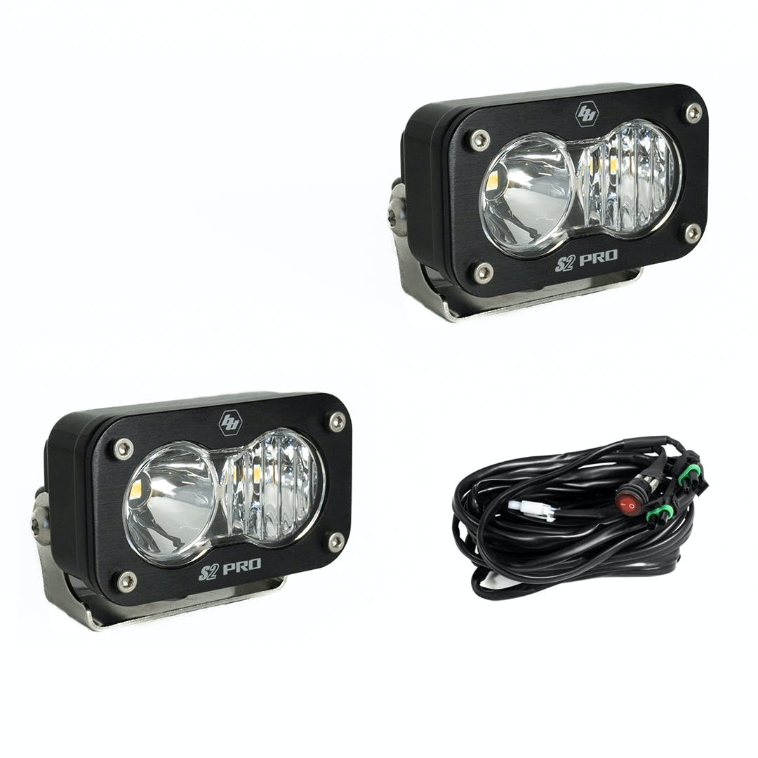 Baja Designs 487803 LED Light Pods Driving Combo Pattern Pair S2 Pro Series