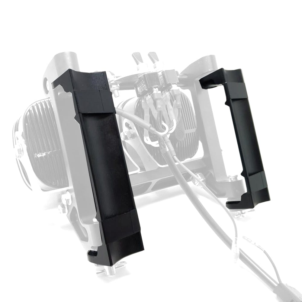 Baja Designs 600053 Motorcycle Racelight Receiver Kit w/ Rubberized Clamps For 8 Inch Race Light