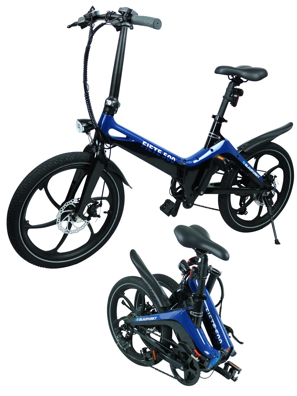 Blaupunkt eBike Fiete Blue/Black 20 inch tire 36V 350W Disc brakes Pedal and Throttle Assist APD201-H