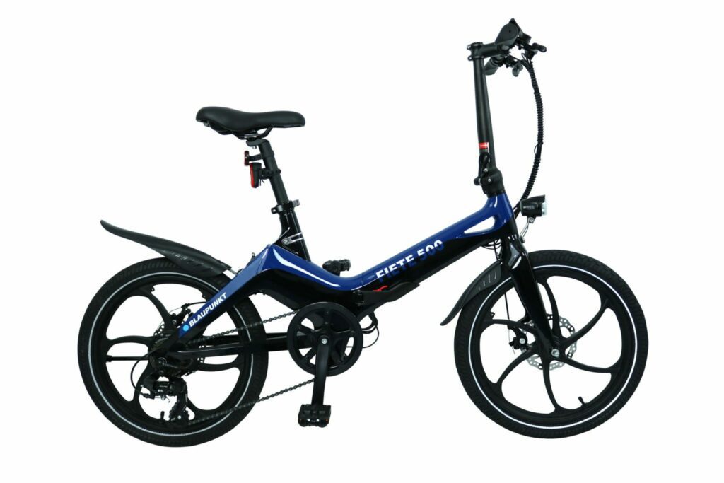 Blaupunkt eBike Fiete Blue/Black 20 inch tire 36V 350W Disc brakes Pedal and Throttle Assist APD201-H