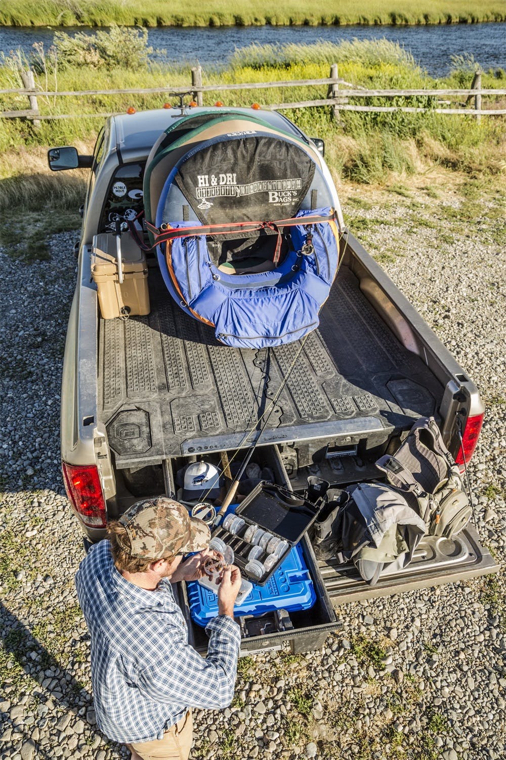 DECKED DS1 75.25 Two Drawer Storage System for A Full Size Pick Up Truck