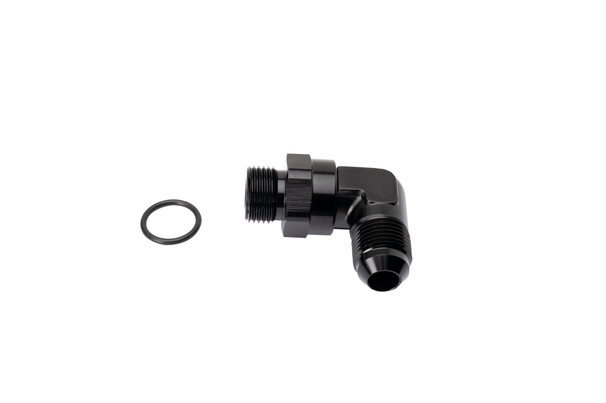 Fleece Performance -8AN to 3/4-16 O-ring, 90 Degree Fitting   FPE-APT-34-08-90