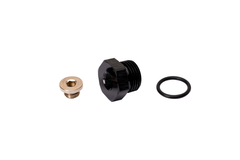 Fleece Performance 3/4-16" O-ring to 1/8" NPT adapter w/ 1/8" NPT plug FPE-APT-34-18NPT