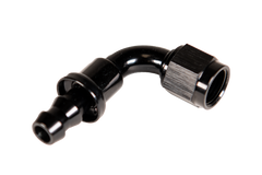 Fleece Performance -6 90deg to Hose Barb Black FPE-PL-90-06