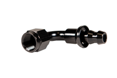 Fleece Performance -8 90deg to Hose Barb Black FPE-PL-90-08