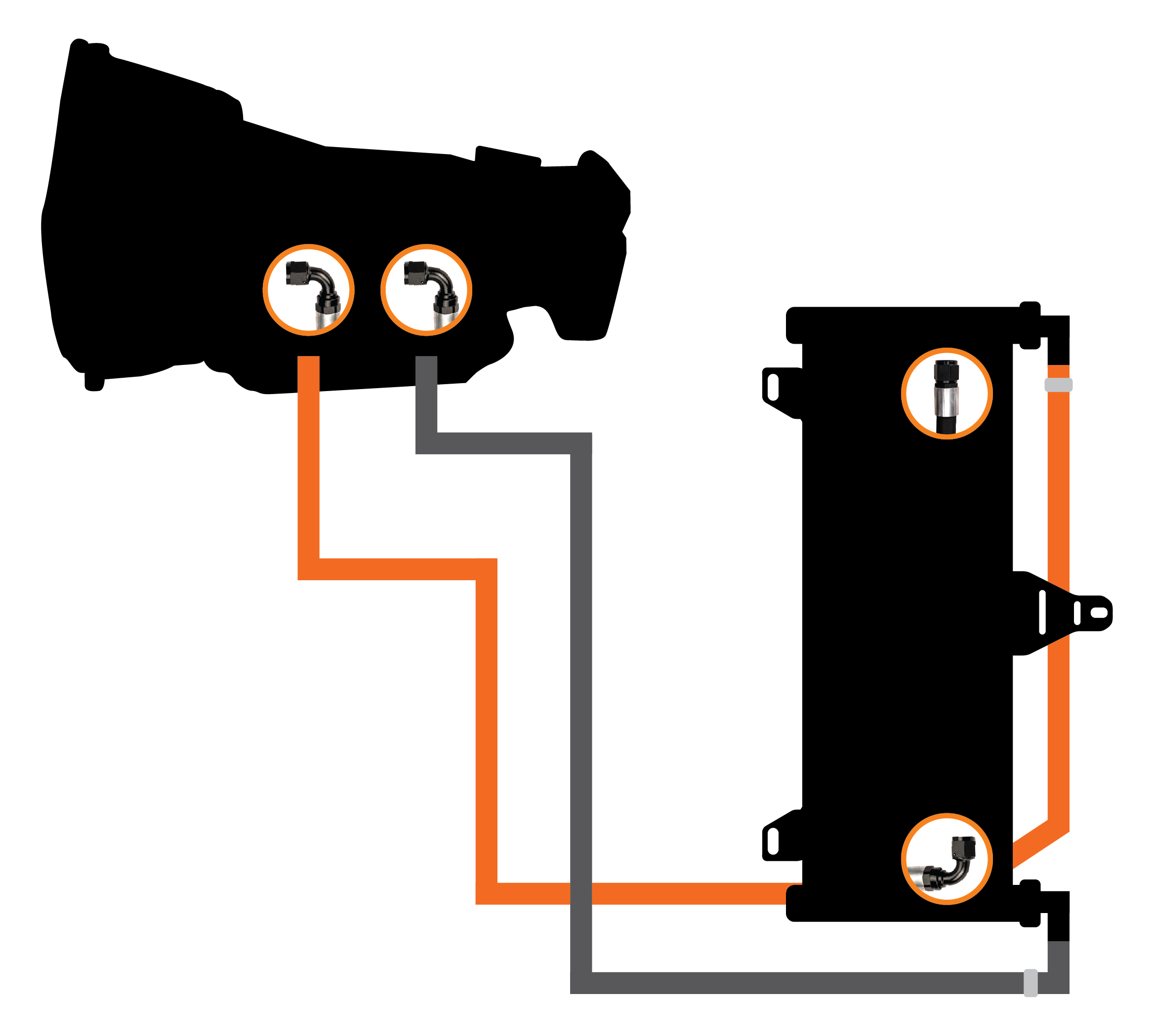 Fleece Performance Transmission Cooler and Line Kit for 1994-2002 Dodge Ram FPE-TC-CUMM-9402