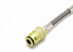 McLeod 139204-40 Stainless Steel Braided Line: Quick Disconnect Male End To -4 AN: 40 in.