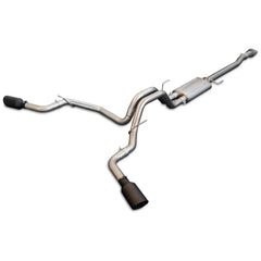 PPE Diesel Exhaust Cat Back Ford F150 (2015-2022) Raw Tube Black Tips 317040020