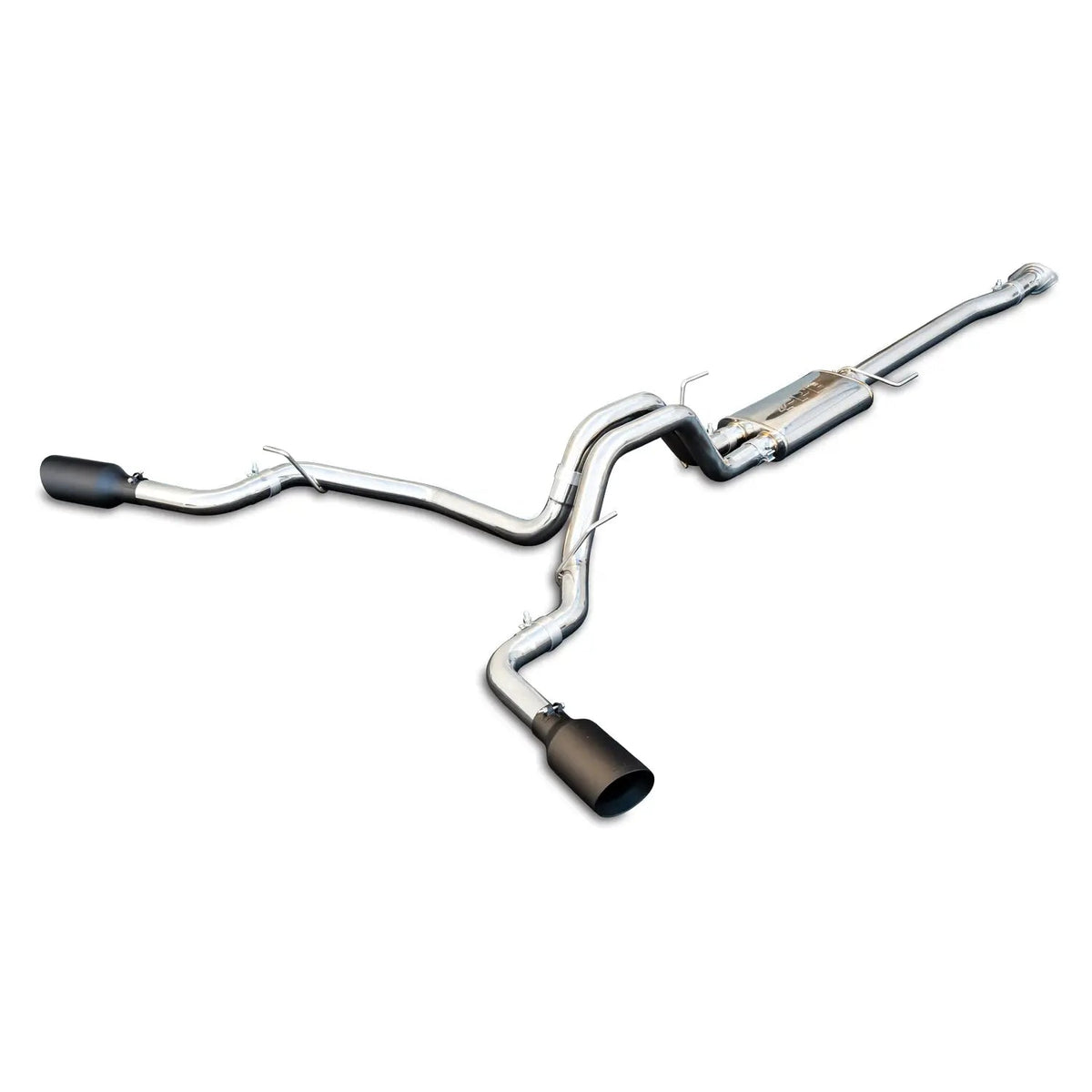 PPE Diesel Exhaust Cat Back Ford F150 (2015-2022) Polished Tube Black Tips 317043020
