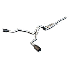PPE Diesel Exhaust Cat Back Ford F150 (2015-2022) Polished Tube Black Tips 317043020