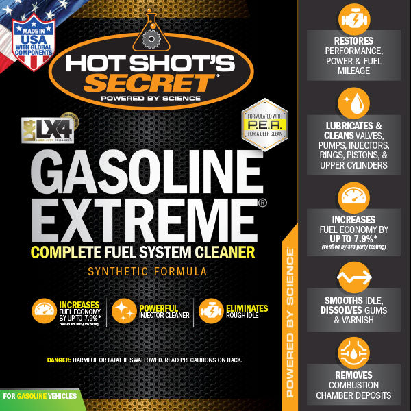 Hot Shots Secret GASOLINE EXTREME Complete Fuel System Cleaner - 32 OZ GE32Z