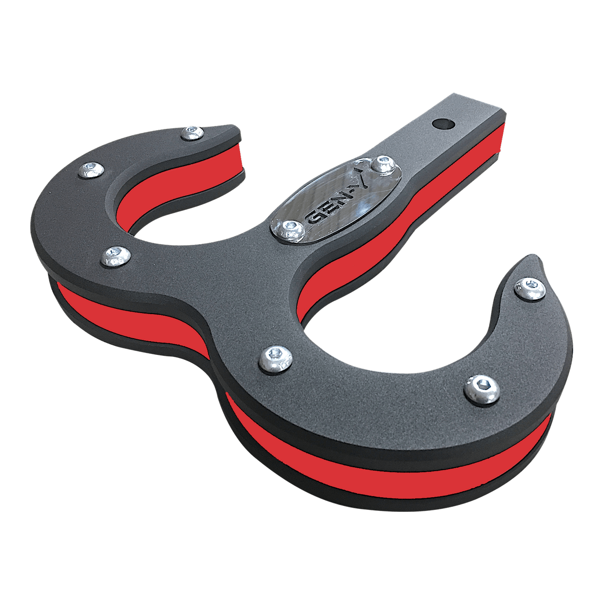 GEN-Y Hitch GH-0069-R Hulk 2.0 16K Tow Hook 2in Shank Black/Red