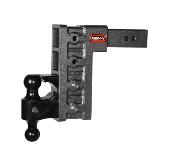 GEN-Y Hitch GH-1624 Mega-Duty 2.5in Shank 9in Drop 3.5K TW 32K Hitch and GH-0161 Dual-Ball and GH-0162