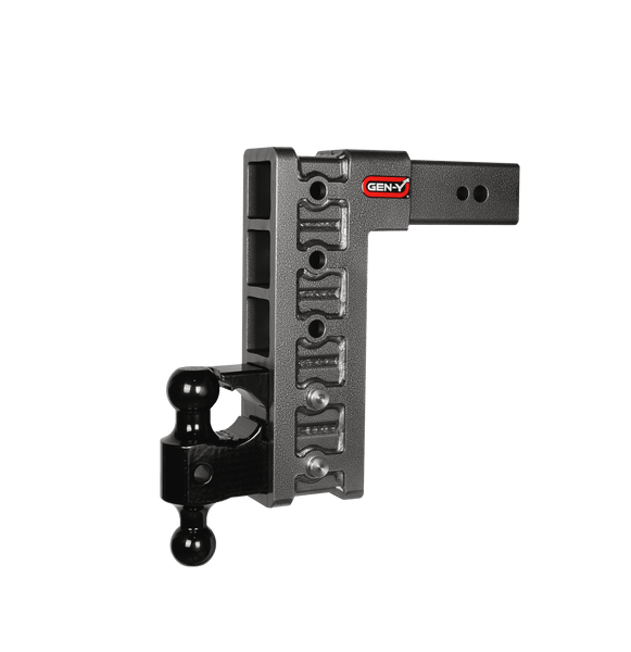 GEN-Y Hitch GH-1725 Mega-Duty 3in Shank 12in Drop 3.5K TW 32K Hitch and GH-0161 Dual-Ball and GH-0162