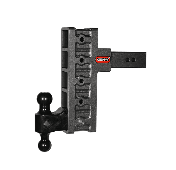 GEN-Y Hitch GH-915 Mega-Duty 2.5in Shank 9in Offset Drop 3K TW 21K Hitch and GH-061 Dual-Ball