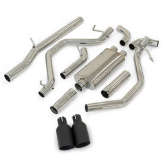PPE Diesel Exhaust Cat Back w/tips Pol/Blk 09-13 117033030