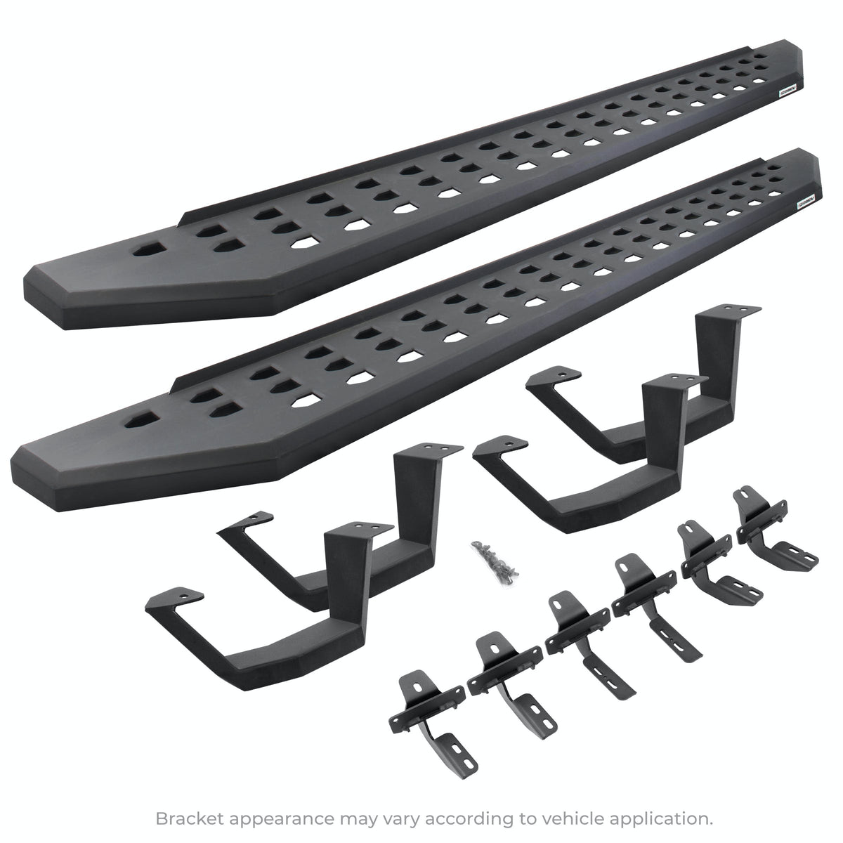 Go Rhino 6940998020PC RB20 Running board Complete Kit: Running board, Brackets + 2 pair RB20 Drop Step