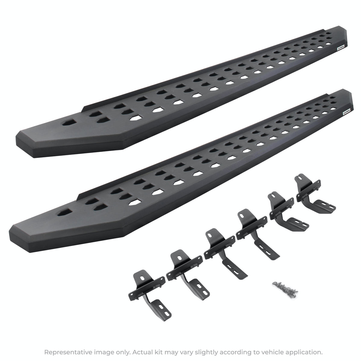 Go Rhino 69036880PC RB20 Running boards - Complete Kit: RB20 Running board + Brackets