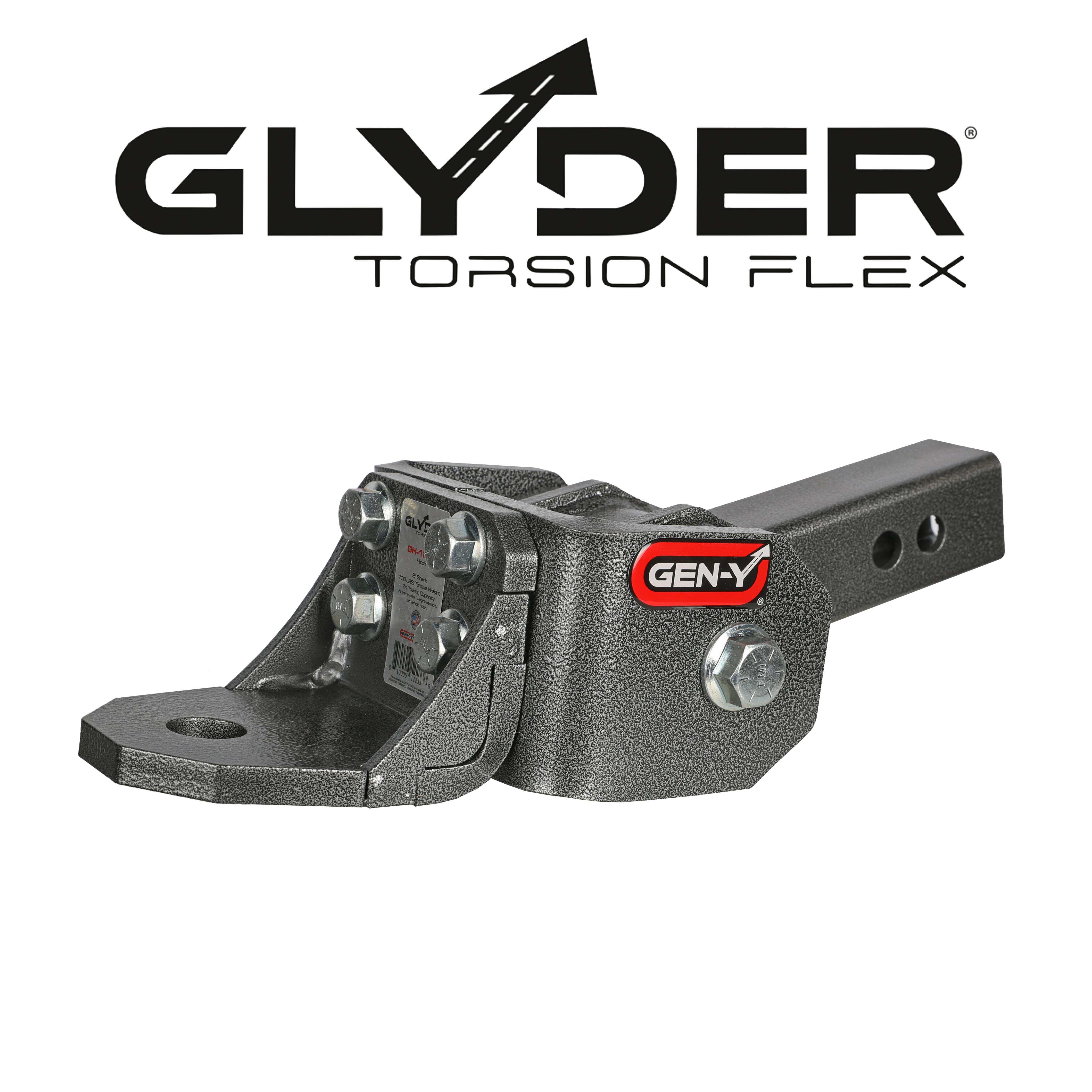 GEN-Y Hitch GH-12012 Glyder 2in Single Ball Attachment 1in Diameter Ball Shank 5K Towing