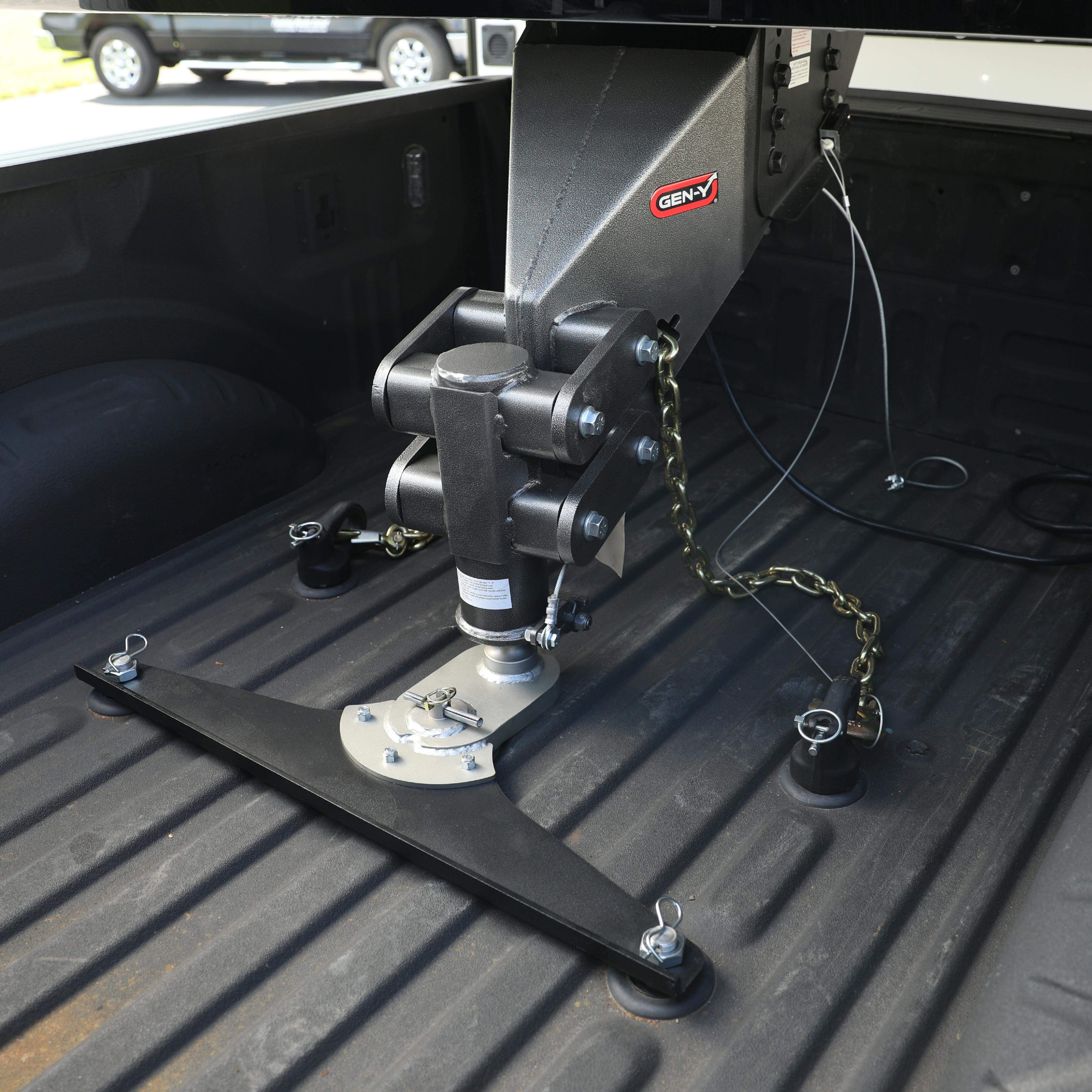 GEN-Y Hitch GH-21008 GoosePuck 5in offset ball-puck mount for GM Long Bed 2020 to current 25K Towing
