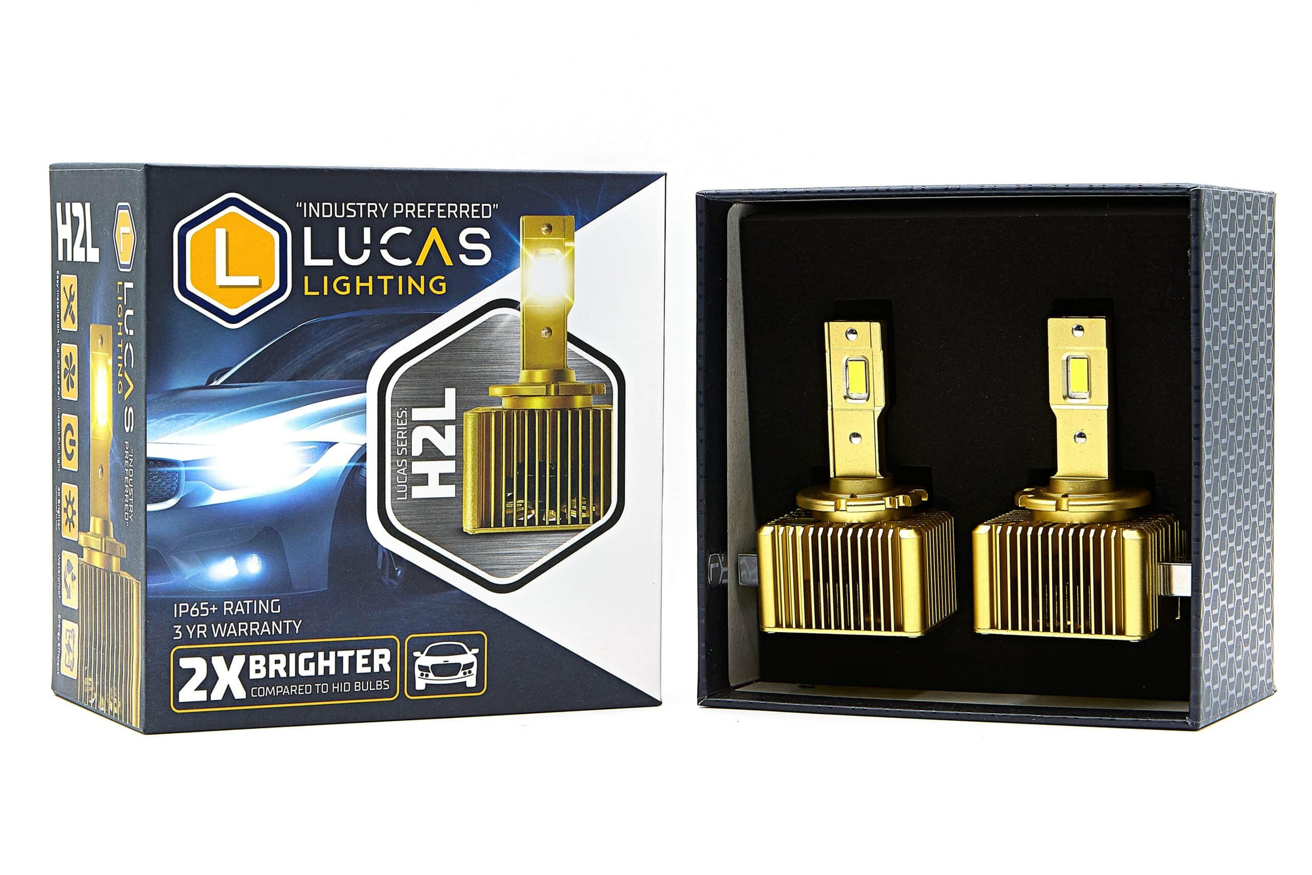 Lucas Lighting,H2L-D5S PAIR Complete conversion kit D5R/S