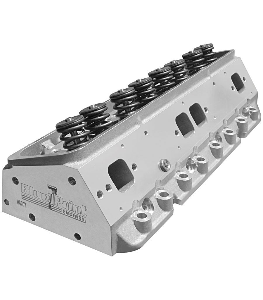 BluePrint Engines SB Chevy Aluminum Cylinder Head - 195cc - Assembled (Sold as a Pair) H8002K