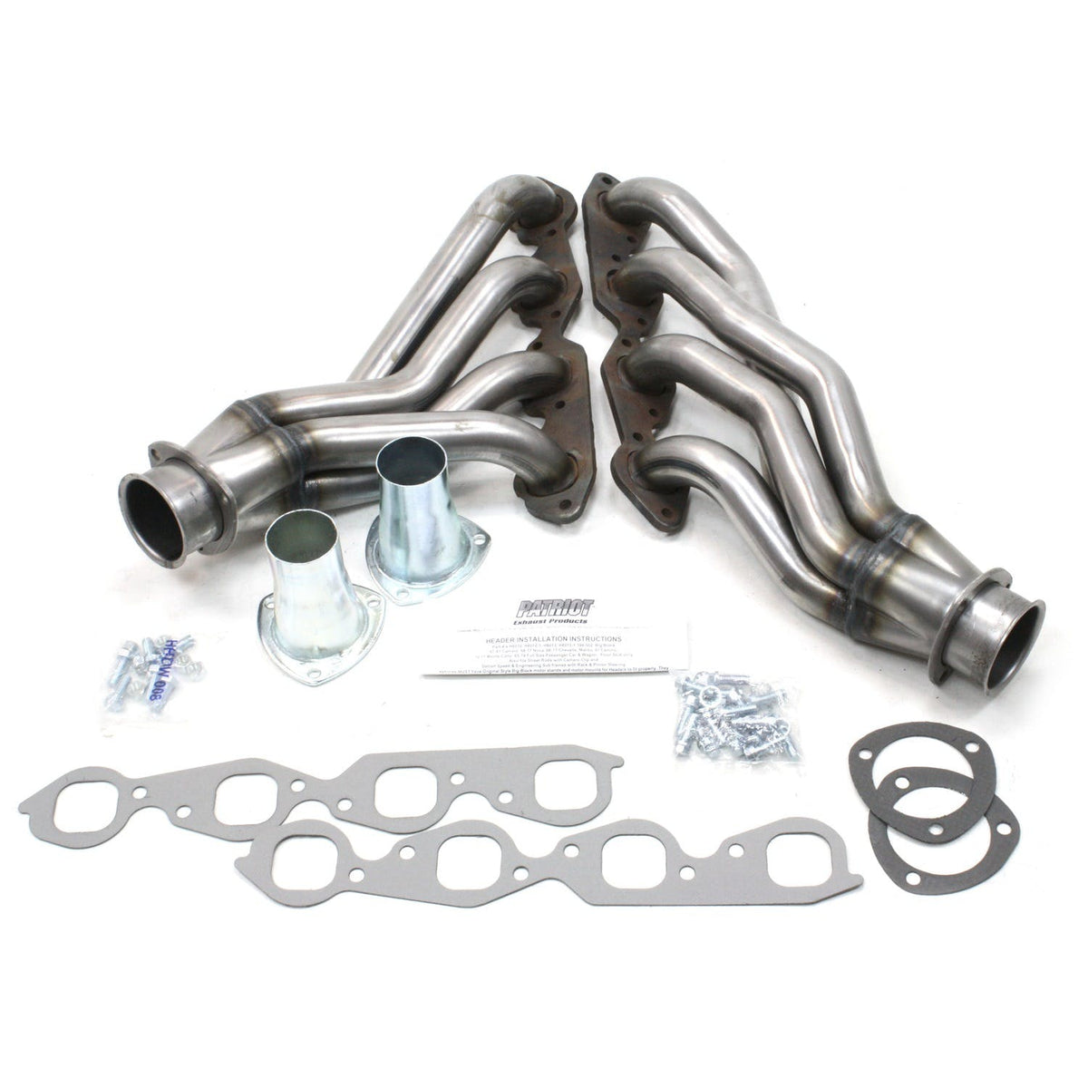 Patriot Exhaust H8012 64-81 GM F, G, A Body BBC Mid Length Raw