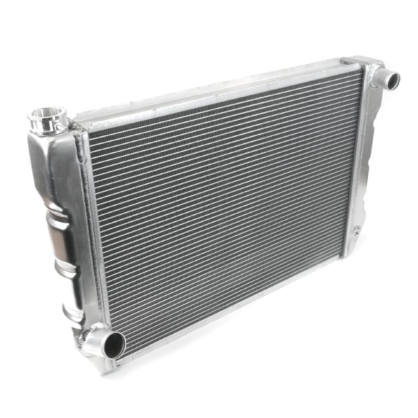 Top Street Performance HC6017 Aluminum Radiator, Ford, 28 inch x 19 inch x 2-1/4 inch, 1-1/2 inch Top Inlet, 1-3/4 inch Bottom Outlet