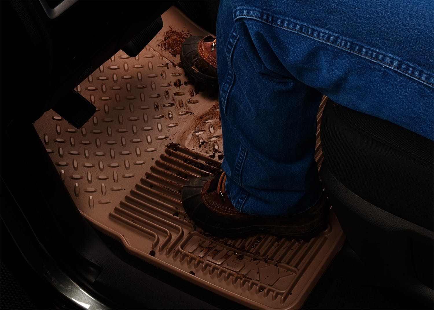 Husky Liners 51043 Heavy Duty Floor Mats Front Floor Mats Tan