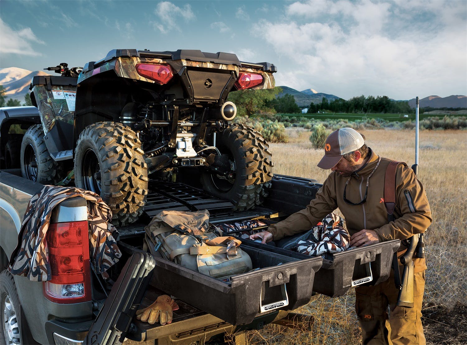 DECKED DG5 75.25 Two Drawer Storage System for A Full Size Pick Up Truck